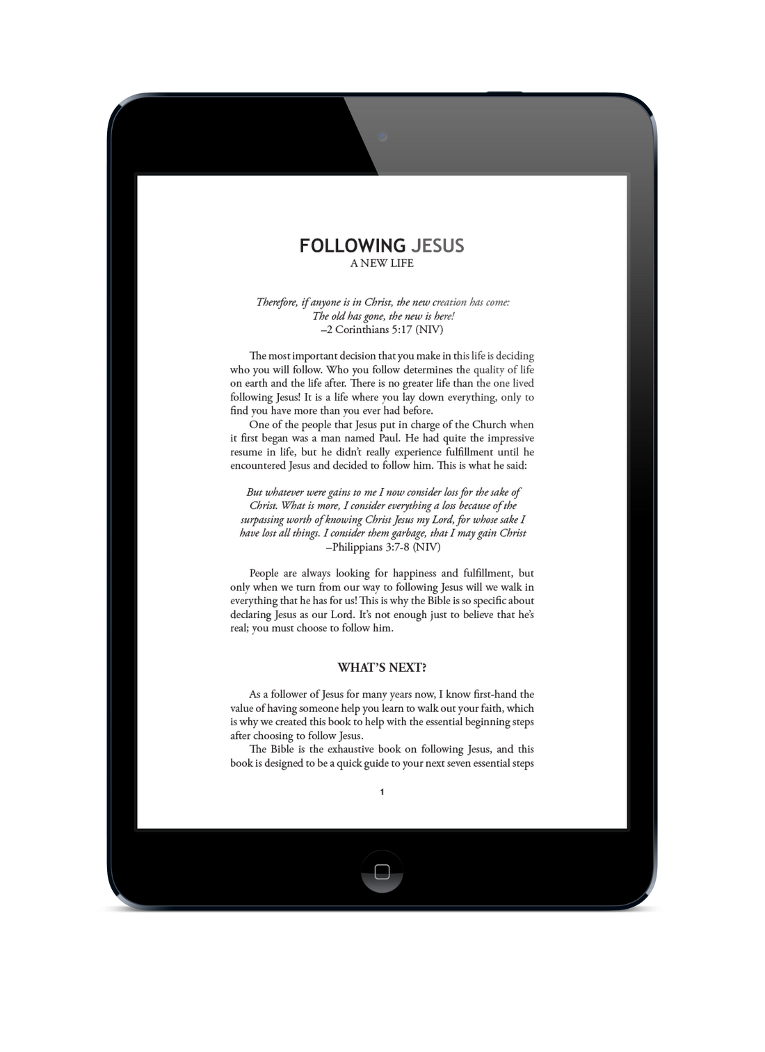 📢   Unlimited Use of the Following Jesus eBook For Your Church!