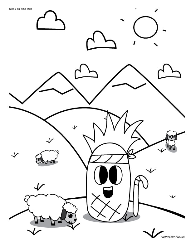 David & The Giant Onion | Coloring & Activity Book