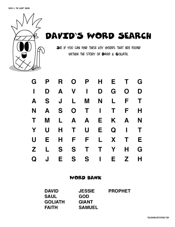 David & The Giant Onion | Coloring & Activity Book