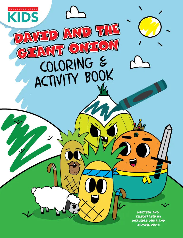 David & The Giant Onion | Coloring & Activity Book Following Jesus