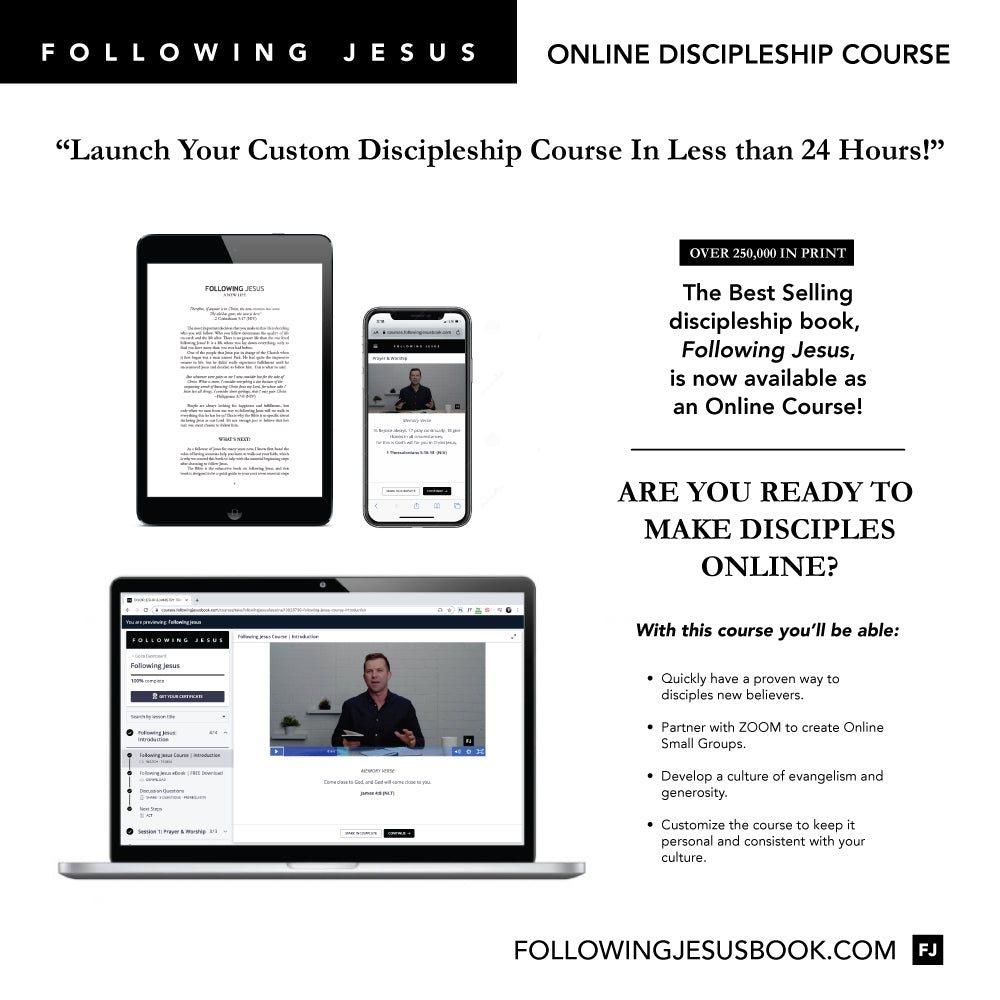 New Believers Small Groups Course based on Following Jesus Book!