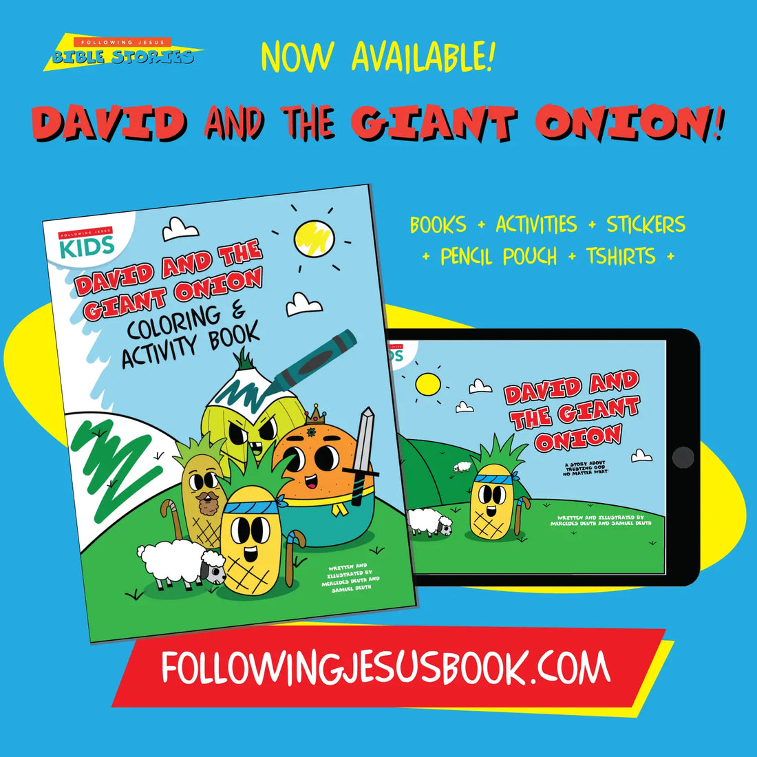 New-Kids-Bible-Stories-David-The-Giant-Onion-will-teach-Kids-to-Trust-God Following Jesus
