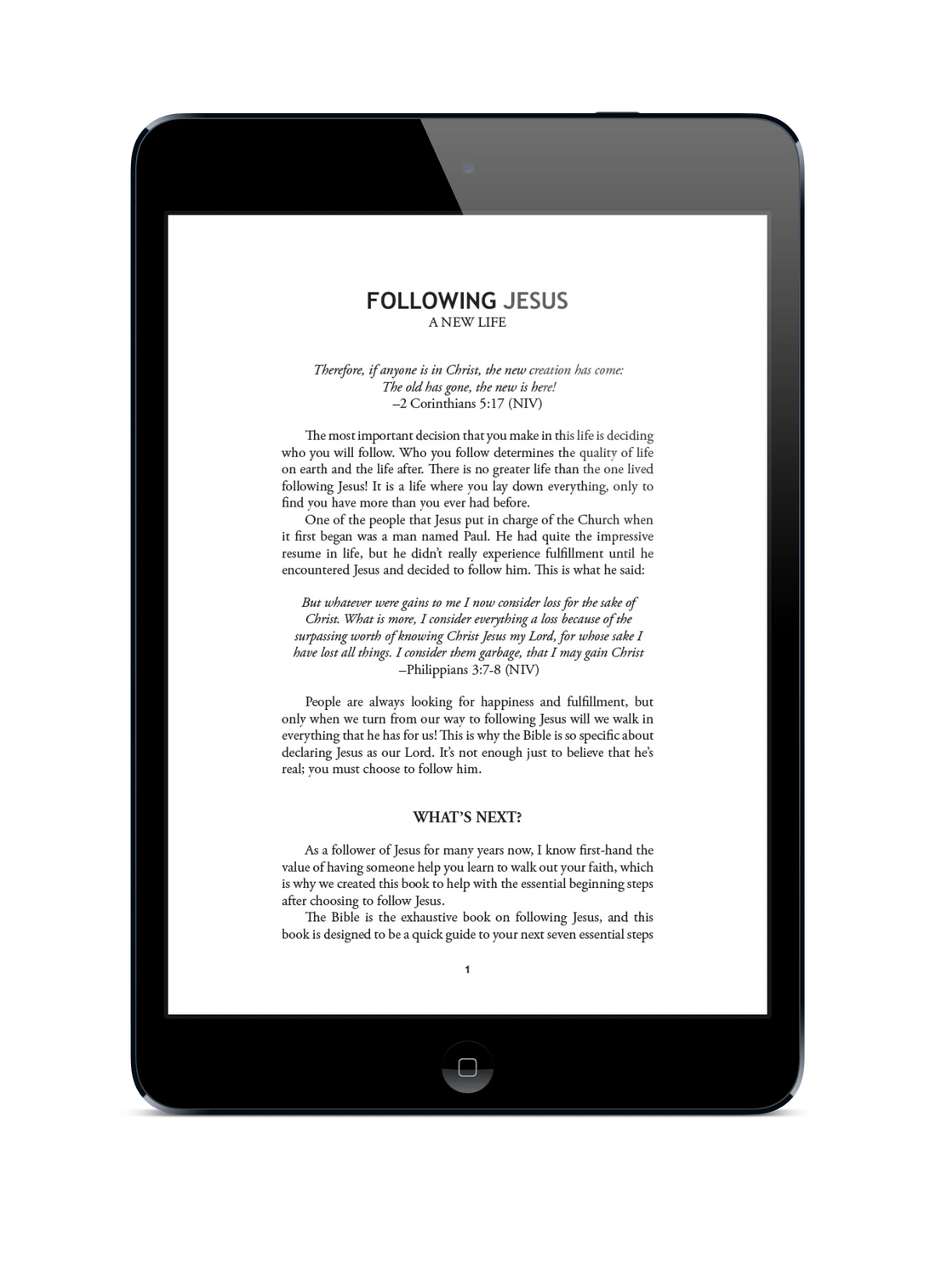 Unlimited-Use-of-the-Following-Jesus-eBook-For-Your-Church Following Jesus