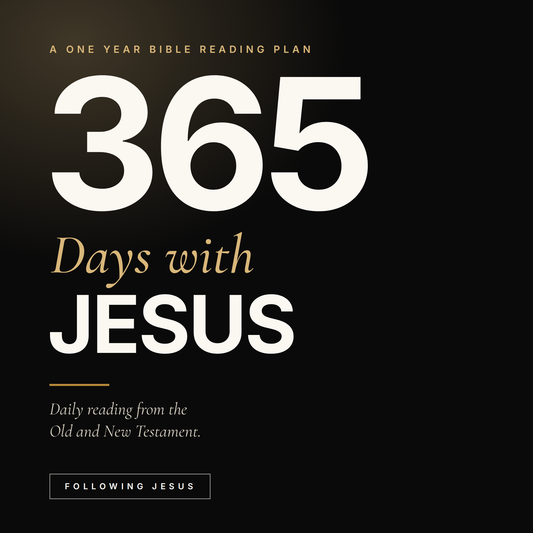 365 Days With Jesus | One Year Bible Reading Plan (Free Download)