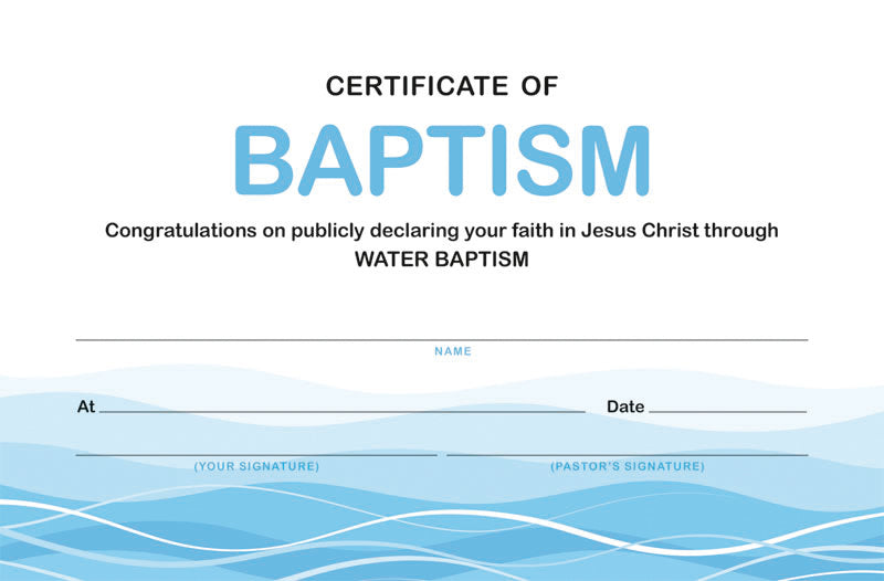Water Baptism - Handbook (10 Pack)